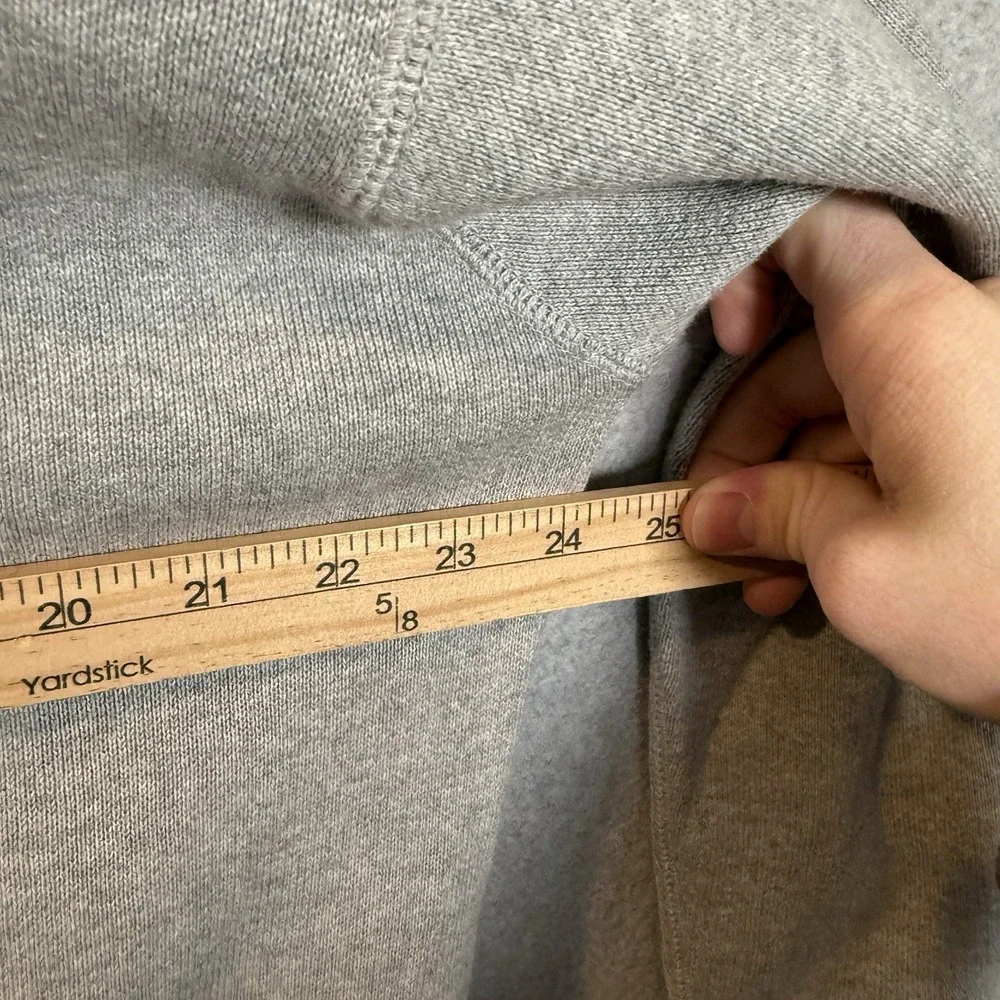 Eddie Bauer Sweatshirt Men's XL Tall Vintage Collared Gray Cotton Pullover - Picture 7 of 9